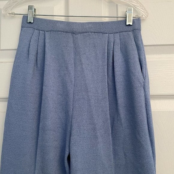 St John Collection by Marie Gray Santana Knit Blue Knit Pants Size 4 Women's - Picture 6 of 7